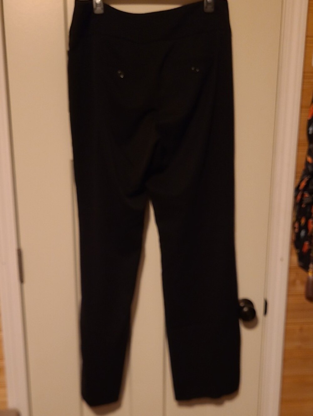 Elle Black Straight-Leg Dress Trousers - Picture 3 of 3